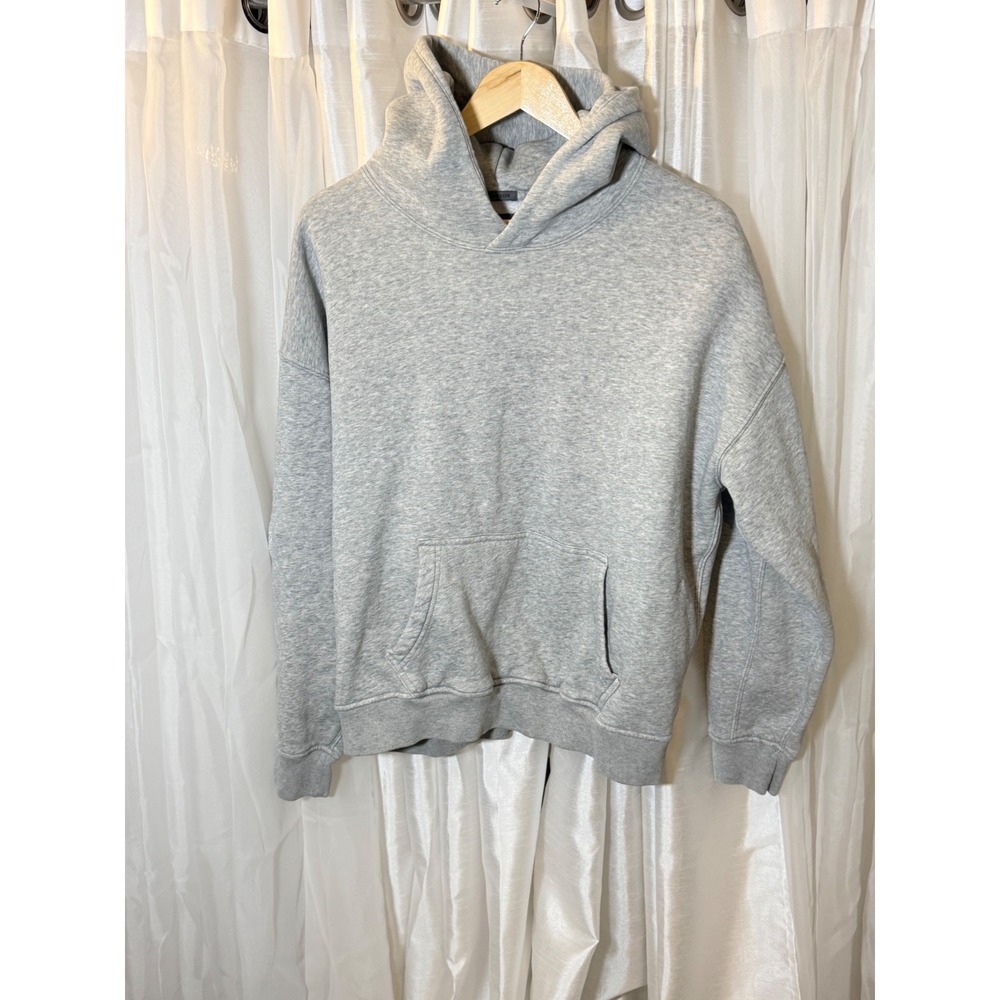 Abercrombie & Fitch Hoodie Mens Small Grey Oversized Soft Essentials Pullover